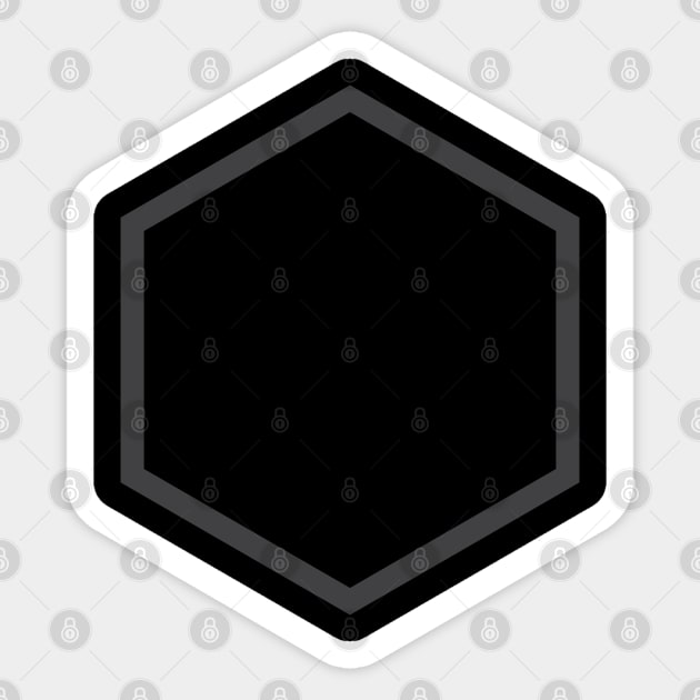 Hexagon Sticker by Hornak Designs